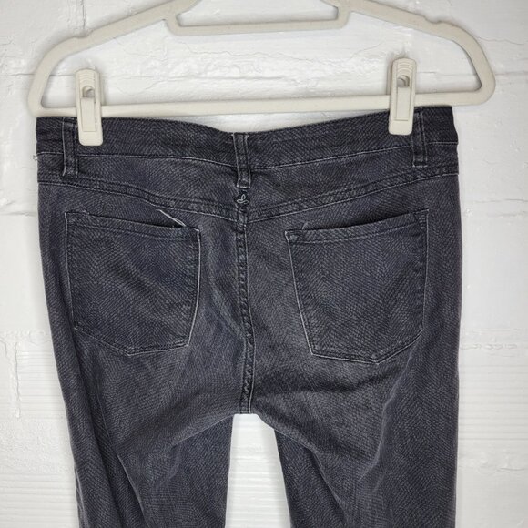 Prana Women's Size 8 Jeans Gray Snakeskin Print - Picture 4 of 5